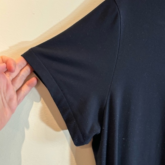 LAND’S END Sz XL Maxi Dress Jersey Knit Sheath Silhouette Made in the USA - Picture 4 of 8